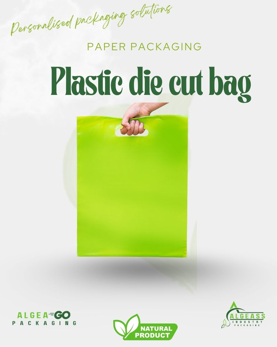 Plastic die cut Bag 